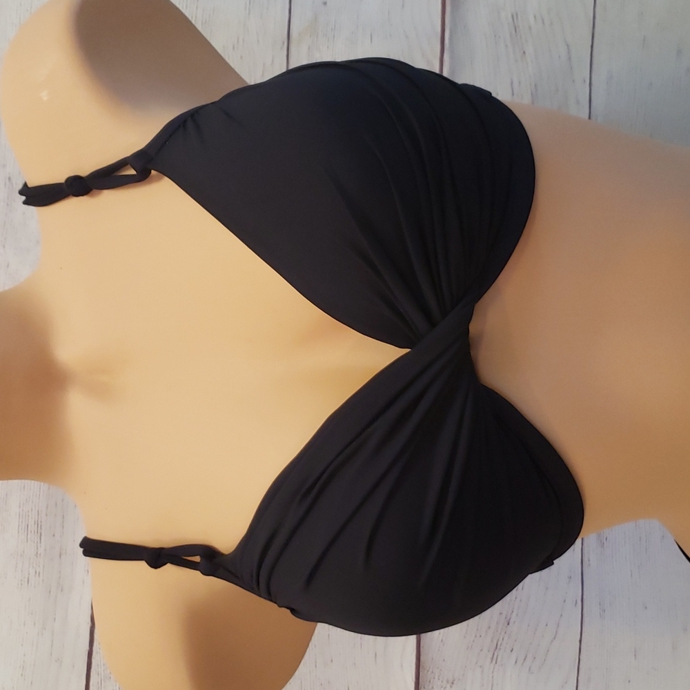 Bleu Rod Beattie Black Push-up Bikini Top